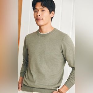 NWT Faherty Men’s Movement Crewneck Sweater, Size Large